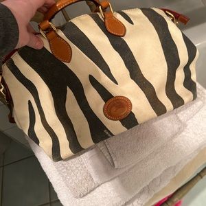 Dooney and Bourke zebra print cross body bag